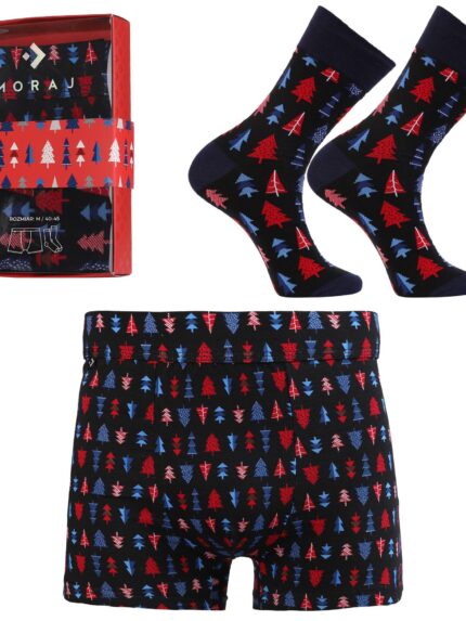 Świąteczny zestaw prezentowy bokserki plus skarpety