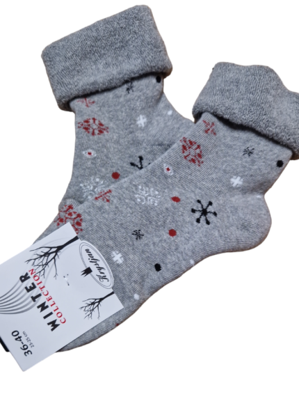 skarpety damskie grube świąteczne