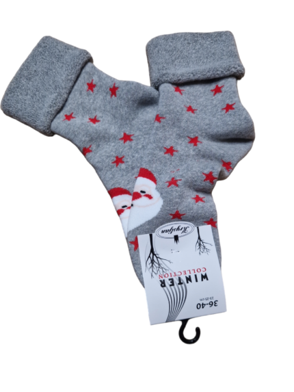 skarpety damskie grube świąteczne