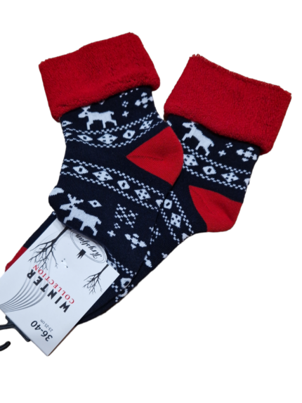 skarpety damskie grube świąteczne