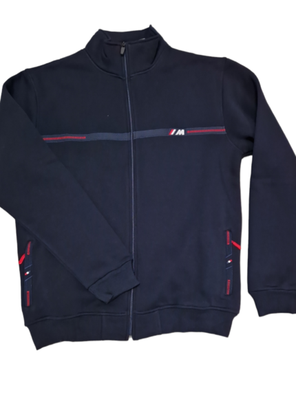 Bawełniana gruba bluza męska bez kaptura rozpinana nadwymiar