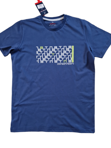 Bawełniana koszulka męska Bastion jeansowa