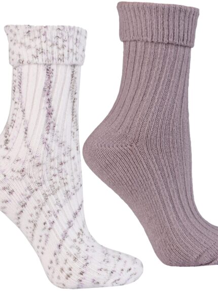 Ciepłe długie skarpety damskie dwupak