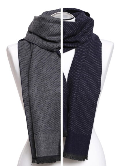 Męski szalik dwustronny